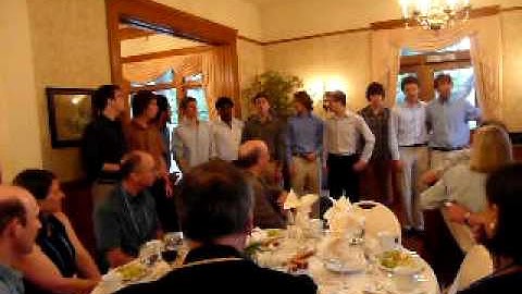Pomona College Alumni Day: Blue and White Serenade at 35th reunion dinner!