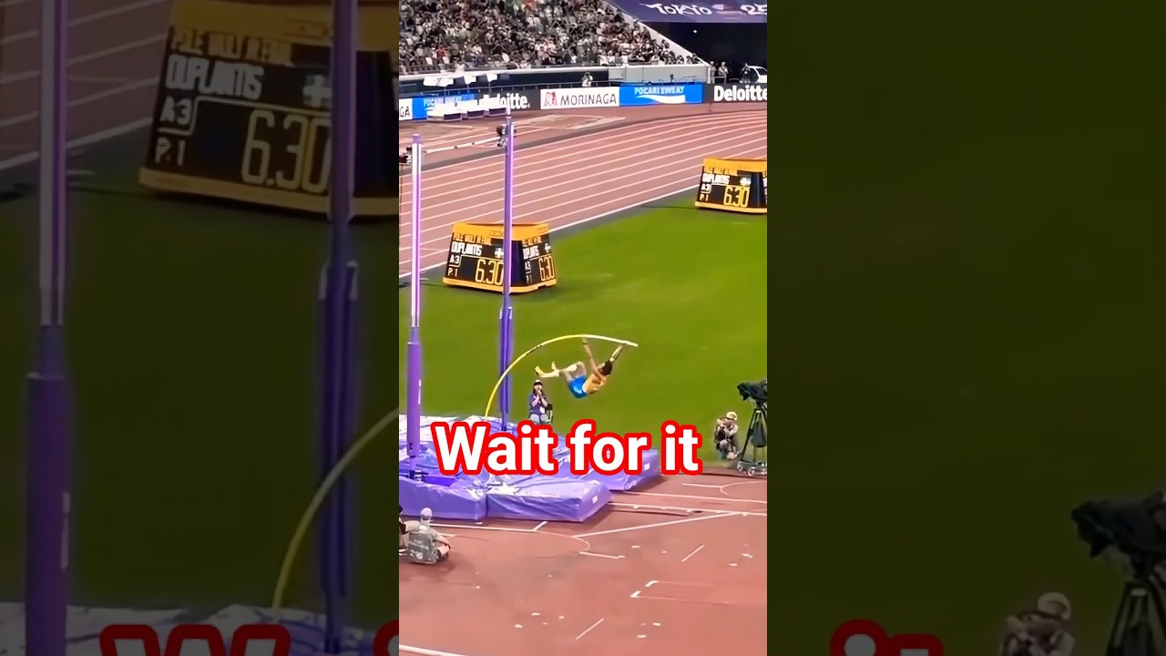 Pole vault gone crazy 🤯#shorts