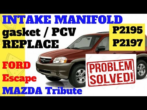 DIY Intake Manifold gasket and PCV replace Mazda Tribute Ford Escape 1080p HD