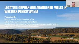 Locating Orphaned and Abandoned Wells in Western Pennsylvania