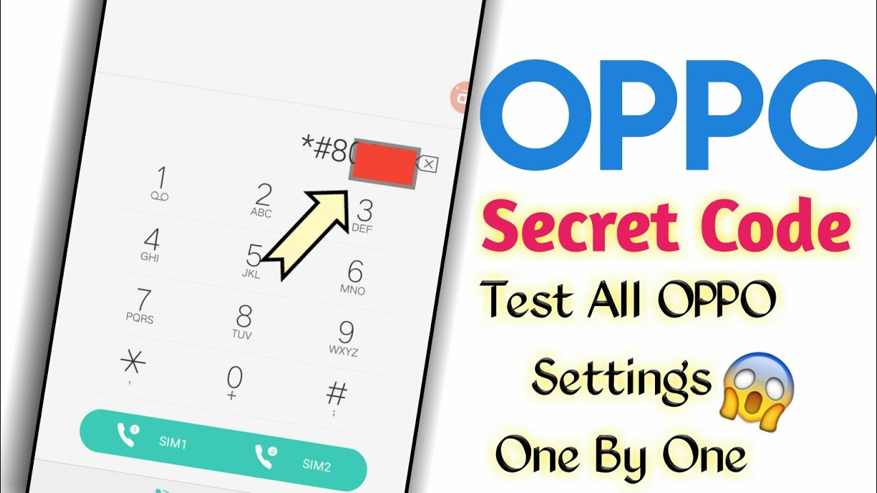 OPPO Secret Codes For All Settings Test || OPPO Secret Code u Don't