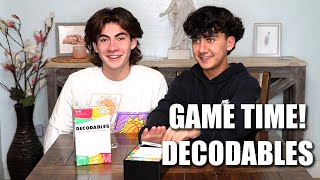 This is DECODABLES! Nothing can STOP HIM! Brother vs Brother Game Time *who cracks the code*