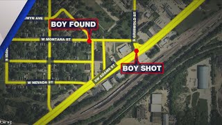 Two suspects on the run after juvenile shot on Sunday