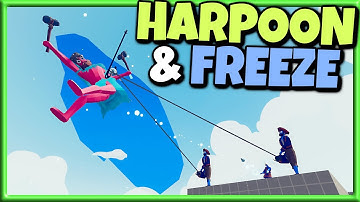 FREEZE & HARPOON! Ice Mage and Harpooner Duo vs Every Faction 3v1 - TABS Unit Creator Update