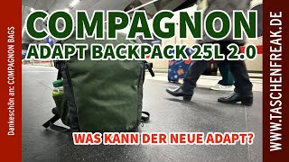Compagnon Adapt 25L 2.0 in practical testing | 1 night in Berlin incl. photo & travel setup