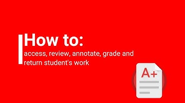 How to access, review, annotate, grade and return student