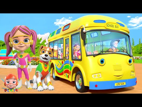 Wheels On The Bus, बस का चक्का घूमे गोल, Nursery Rhymes in Hindi and Songs for Kids