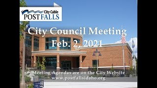 Post Falls City Council Meeting - February 2, 2021