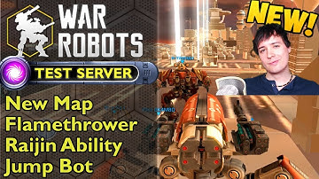 War Robots TEST SERVER 3.1 Analysis: New Map, Raijin Ability, Flamethrower & Heavy Jump Bot
