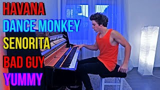 DANCE MONKEY - HAVANA - YUMMY - BAD GUY - SENORITA | Piano Mashup by Peter Buka Resimi