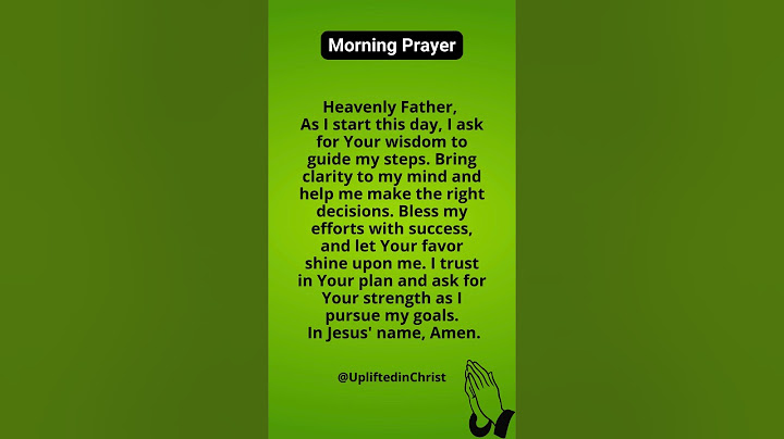 Morning Prayer | Start Your Day with God’s Wisdom #morningprayer