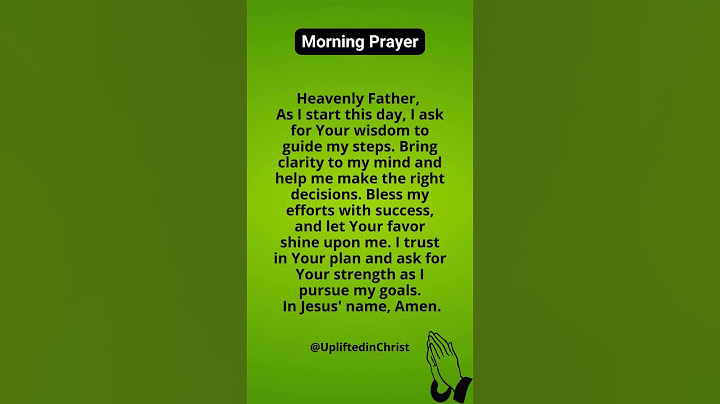 Morning Prayer | Start Your Day with God’s Wisdom #morningprayer