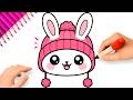 HOW TO DRAW A CUTE BUNNY FACE EASY ????