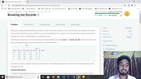 Solve Breaking The Record Problem on Hacker Rank using C#,