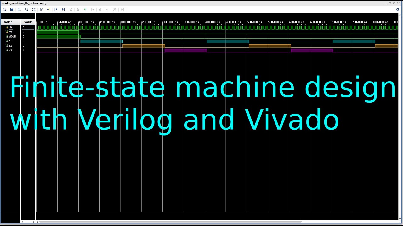 FPGA 11 - Verilog Vivado finite-state machine design - YouTube