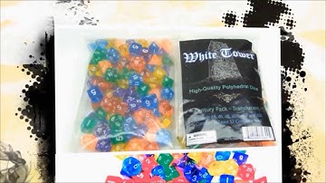 White Tower Hobbies Polyhedral Dice for Dungeons and Dragons (D&D) and Other Roleplaying Games