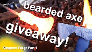 British blacksmith forging a bearded axe (Part 1)