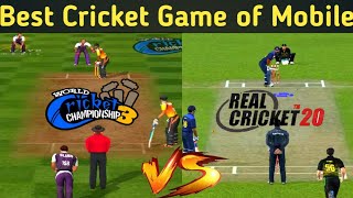 WCC 3 vs RC 20Graphics, Animation, Batting, Bowling Comaparison | Real Cricket 20 vs WCC 3. | Best