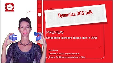 Microsoft Teams embedded chat in D365