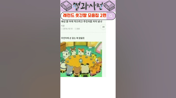 배꼽주의 레전드 웃긴짤 모음 2편