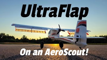 KIN UltraFlap: 1st Test Flight on an AeroScout! Game-changing STOL Optimized Detached Flaperon