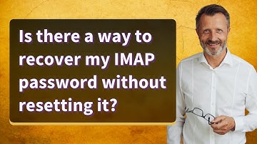 Is there a way to recover my IMAP password without resetting it?