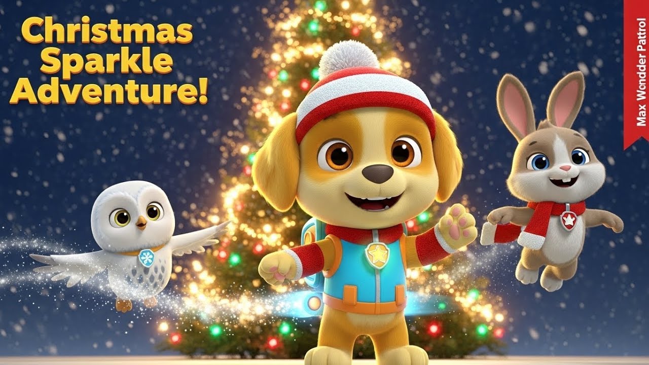 Max Wonder Patrol — The Christmas Sparkle Adventure Begins! ✨🎄christmas animation, christmas medley.