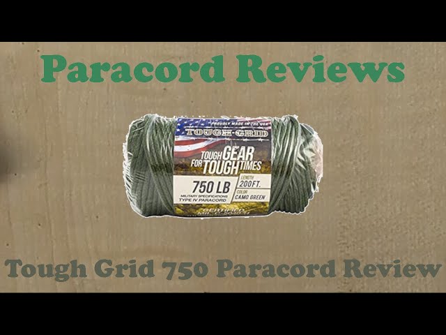 Tough Grid 750 Paracord Review 