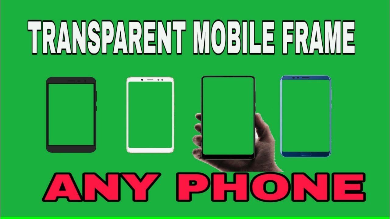 Create transparent mobile frame png
