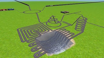 AI TRAINS CHASM RAILROAD CROSSING FOR SQUARE ZIG ZAG RAILROAD TRACKS/ train wold5 