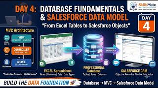 Day 4: Database Fundamentals, MVC Architecture & Salesforce Data Model | SkillsMate Solutions