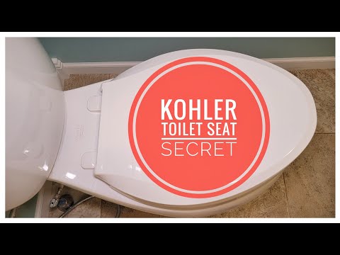 Kohler Toilet Seat Hidden Secret ---  Quick Disconnect with no Tools