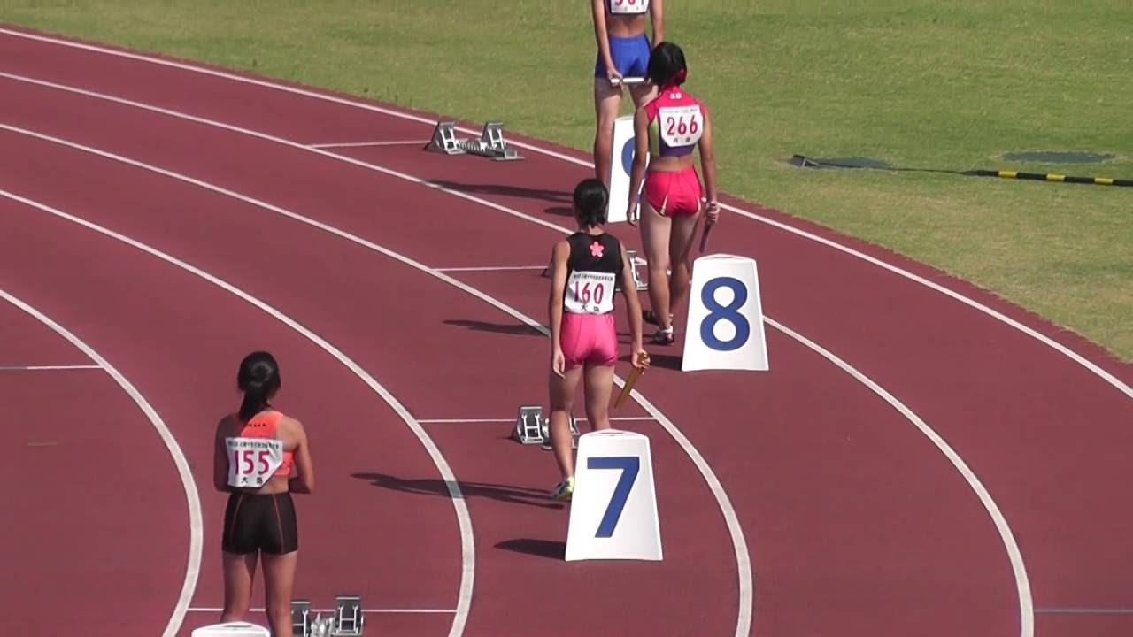 16近畿中学総体陸上 女子4 100mリレー決勝 Youtube