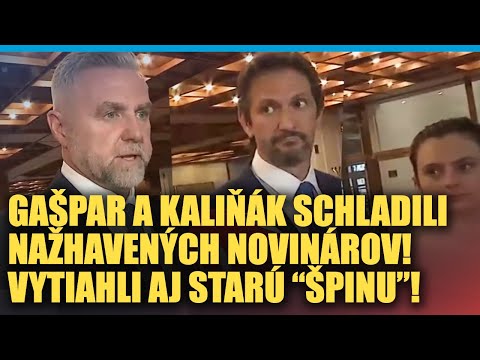 Na Kaliňáka Vytiahli Novinári Starú špinu Spolu S Gašparom Im To ZOČI VOČI Vysvetľovali