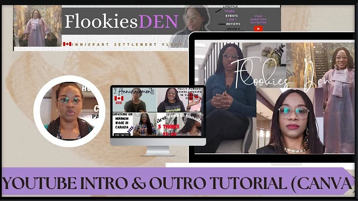 SIMPLE YOUTUBE INTRO & OUTRO TUTORIAL  USING CANVA