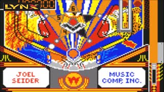 Pinball Jam (Atari Lynx Gameplay)