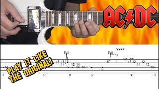 AC\/DC - Back in Black - Guitar Lesson (Solo) with Tabs!