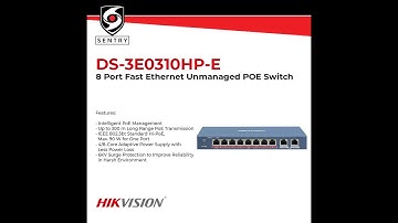 unboxing HIKVISION ethernet switch 8-ports 10/100M unmanaged POE pro series DS-3E0310HP-E