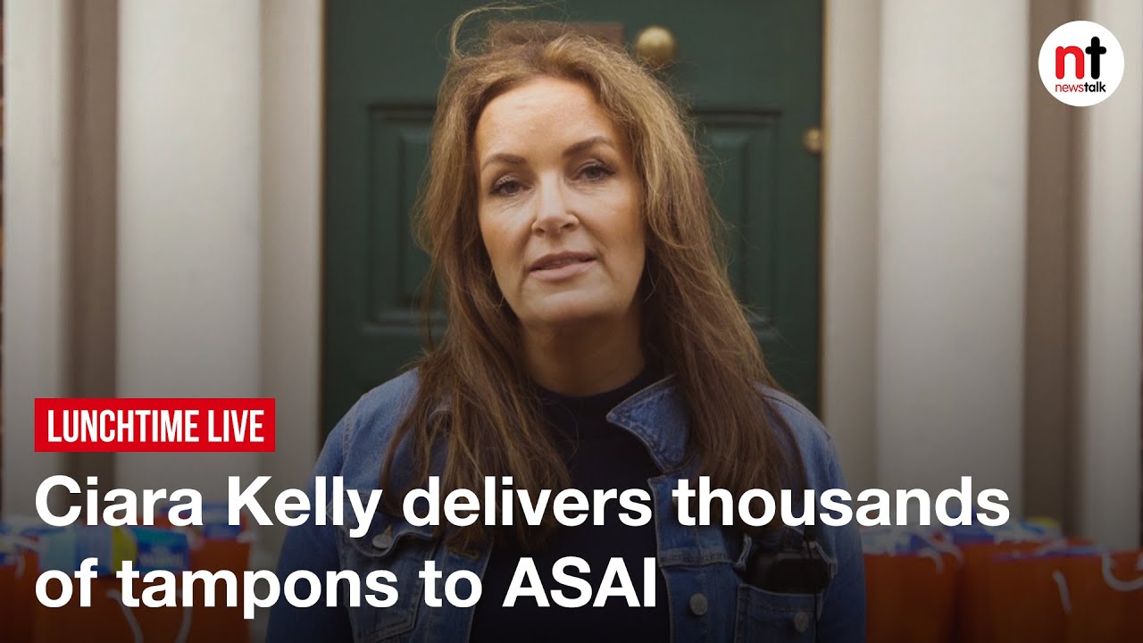 'Stop the Shame' - Ciara Kelly delivers thousands of tampons to ASAI