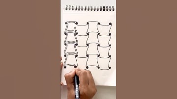 Easy zentangle pattern for beginners | Zen doodle pattern | #shorts #shortvideo #mindset