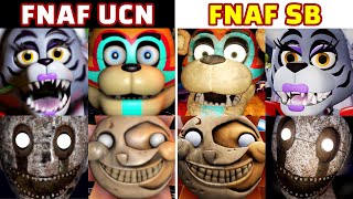 FNAF Security Breach vs. UCN Mod Comparison