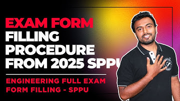 Exam Form Filling Procedure from 2025 SPPU | New Exam Form Filling Process Explained | #engineering