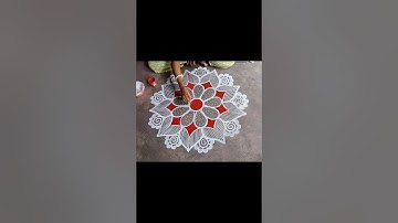 Karthika masam padi kolam / Kolam design / Muggulu design / Karthika deepam / Beautiful round alpona