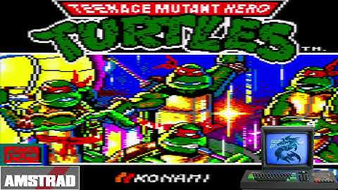 Teenage Mutant Hero Turtles (1990) - Amstrad CPC 464 (Full Tape Rip / Cassette Load)