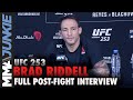 Brad Riddell: Referee mistake cost me TKO victory | UFC 253 post-fight interview