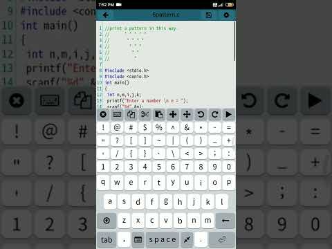 Star Pattern making in c language |type-6|class 9-12 |computer science