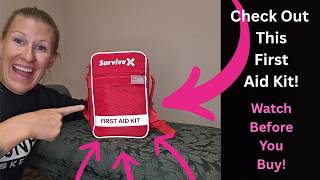 SurviveX Large First Aid Kit, Emergency Kit for 3-4 People