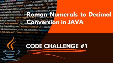 Roman Numerals to Decimal Conversion in JAVA (Tamil) | Code Challenge #1