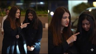 Aishwarya Rai Scolding Aaradhya For Her Behaviour In Public At Airport