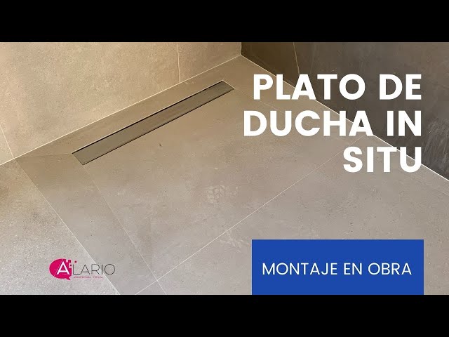 Poner una canaleta para ducha de obra (Bricocrack) 